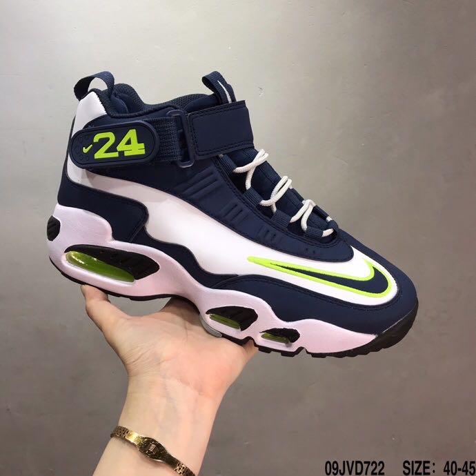 2020 Men Nike Air Griffey Max 1 Navy Blue Green White Jade Shoes